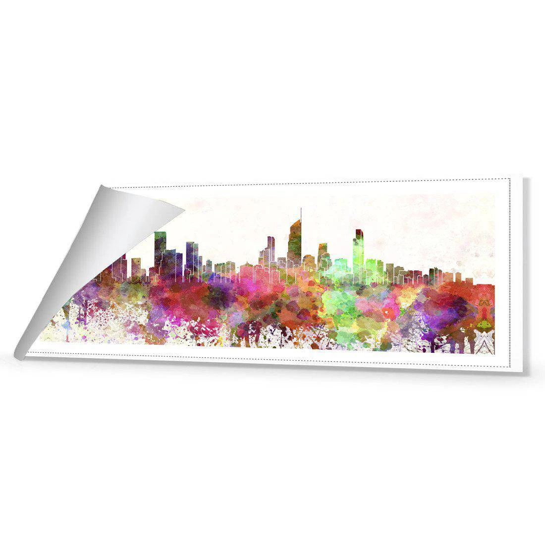Gold Coast Skyline Watercolour Canvas Art Gold Coast Skyline Watercolour Canvas Art -WALL ART DESGIN SALE gold coast skyline watercolour canvas art 60x20cm rolled canvas 831090