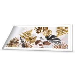 Golden Jungle (Long) -WALL ART DESGIN SALE golden jungle long canvas rolled canvas 60x20cm 999073