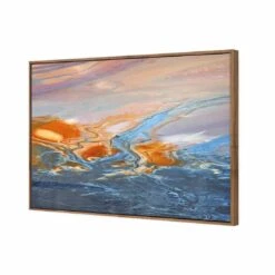 Golden Tint Canvas Art -WALL ART DESGIN SALE golden tint canvas art 45x30cm natural frame 210676