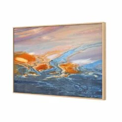 Golden Tint Canvas Art -WALL ART DESGIN SALE golden tint canvas art 45x30cm oak frame 881424