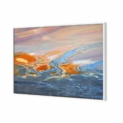Golden Tint Canvas Art -WALL ART DESGIN SALE golden tint canvas art 45x30cm white frame 395468