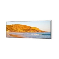 Golden West Beach Esperance (Long) 6 Golden West Beach Esperance (Long) -WALL ART DESGIN SALE golden west beach esperance long canvas white floating frame 60x20cm 725096