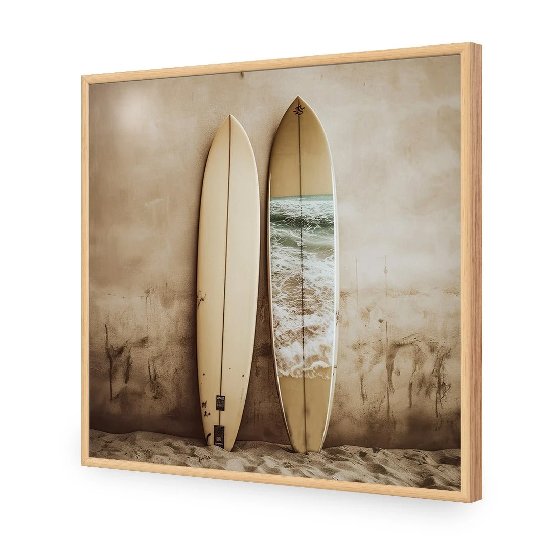Gone Swimming Gone Swimming -WALL ART DESGIN SALE gone swimming acrylic glass no border oak frame 37x37cm 719479