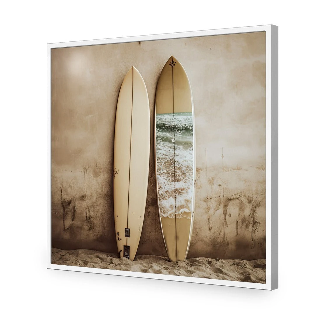 Gone Swimming Gone Swimming -WALL ART DESGIN SALE gone swimming acrylic glass no border white frame 37x37cm 552941