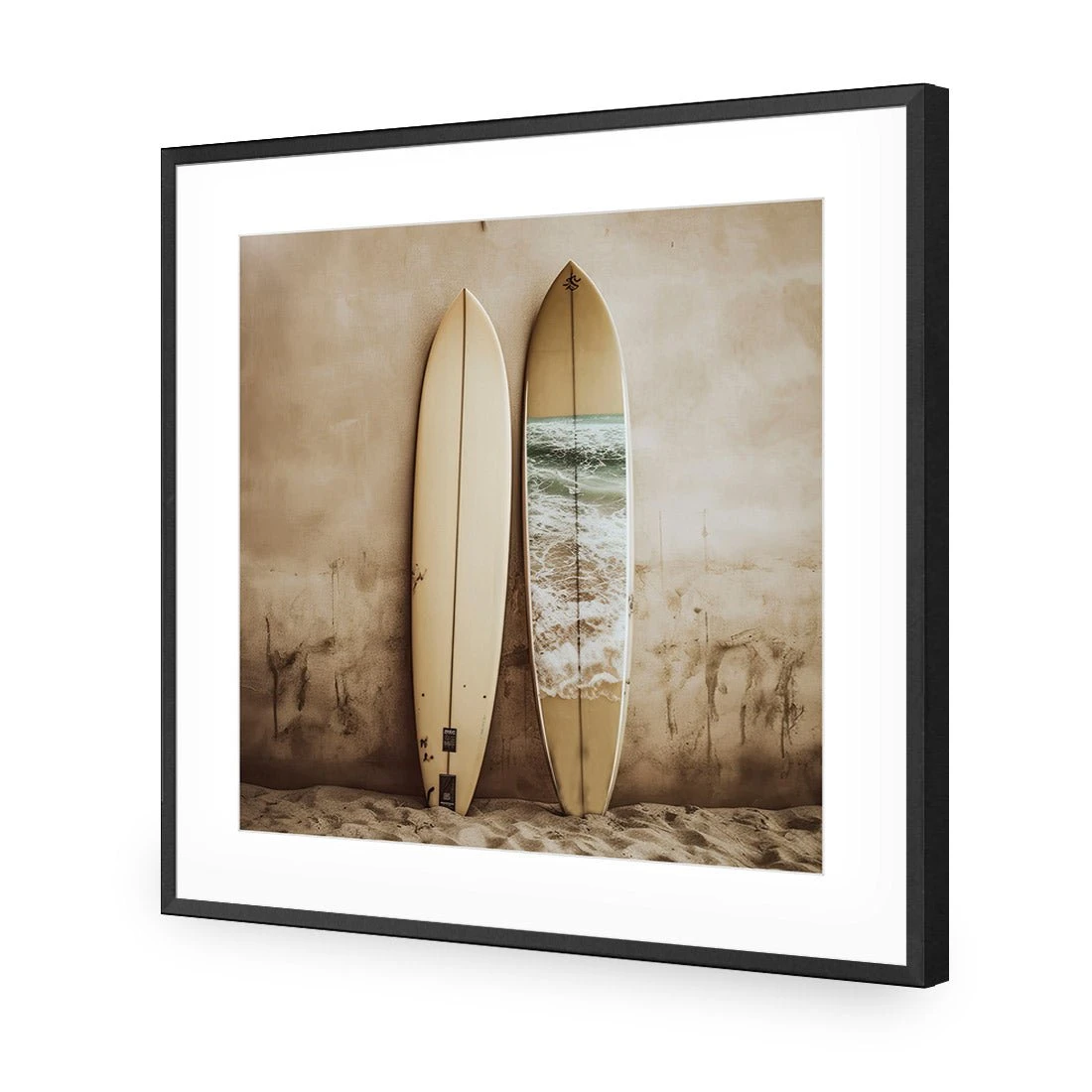 Gone Swimming Gone Swimming -WALL ART DESGIN SALE gone swimming acrylic glass with border black frame 37x37cm 203895