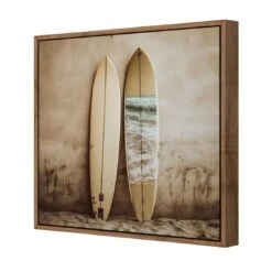Gone Swimming 7 Gone Swimming -WALL ART DESGIN SALE gone swimming canvas natural floating frame 37x37cm 300243