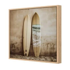 Gone Swimming 6 Gone Swimming -WALL ART DESGIN SALE gone swimming canvas oak floating frame 37x37cm 368752