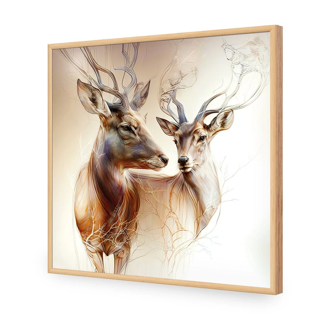 Grace of the Forest Grace Of The Forest -WALL ART DESGIN SALE grace of the forest acrylic glass no border oak frame 37x37cm 505127
