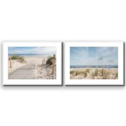 Grass And Dunes Perfect Pair 13 Grass And Dunes Perfect Pair -WALL ART DESGIN SALE grass and dunes perfect pair acrylic glass with border white frame 45x30cm 483272