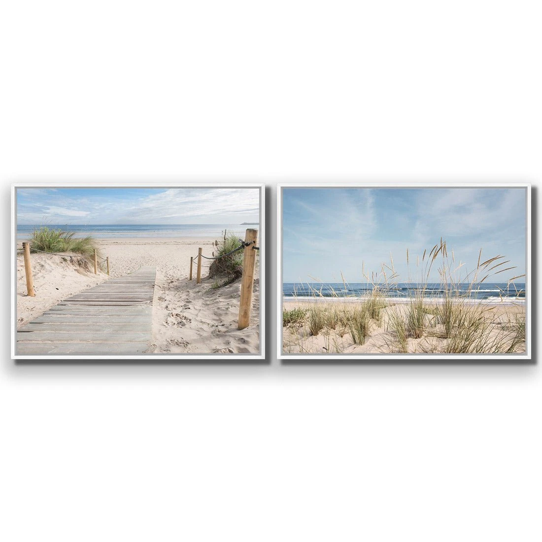 Grass and Dunes Perfect Pair Grass And Dunes Perfect Pair -WALL ART DESGIN SALE grass and dunes perfect pair canvas white frame 45x30cm 477071