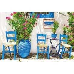 Greek Chairs Canvas Art