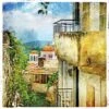 Greek Monastery Canvas Art -WALL ART DESGIN SALE greek monastery canvas art 30x30cm no frame 567056
