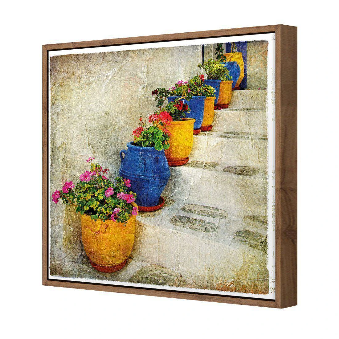 Greek Pots Of Colour Canvas Art Greek Pots Of Colour Canvas Art -WALL ART DESGIN SALE greek pots of colour canvas art 30x30cm natural frame 333082