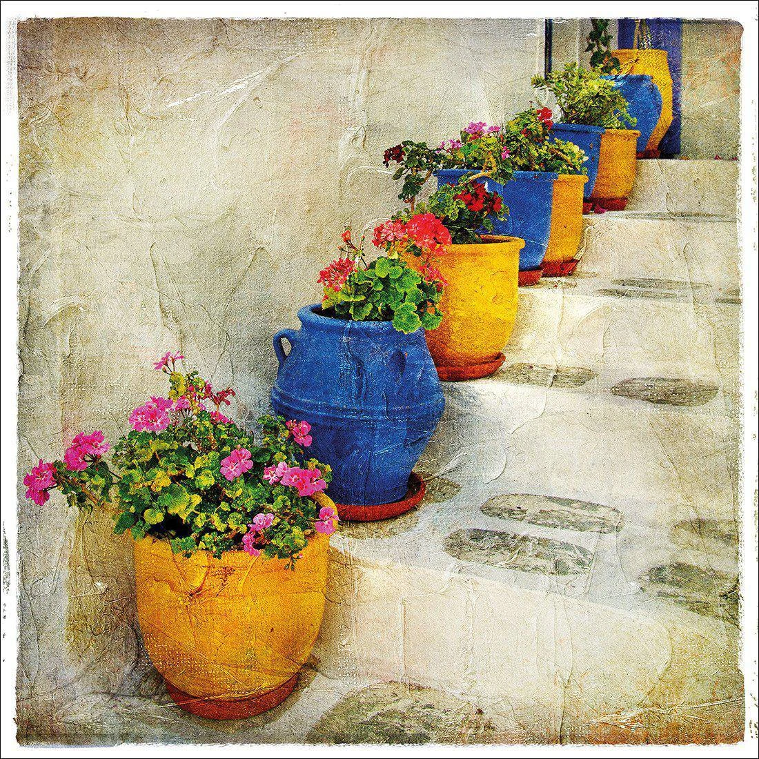 Greek Pots Of Colour Canvas Art Greek Pots Of Colour Canvas Art -WALL ART DESGIN SALE greek pots of colour canvas art 30x30cm no frame 151408