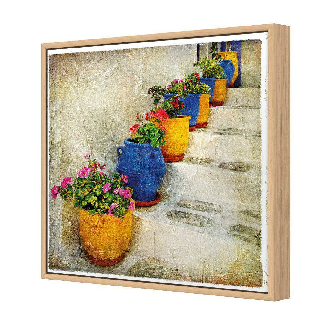 Greek Pots Of Colour Canvas Art Greek Pots Of Colour Canvas Art -WALL ART DESGIN SALE greek pots of colour canvas art 30x30cm oak frame 646561