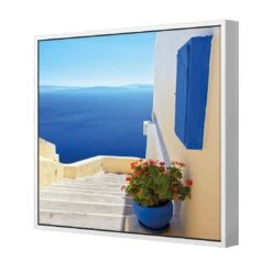 Greek Steps Canvas Art -WALL ART DESGIN SALE greek steps canvas art 30x30cm white frame 156101