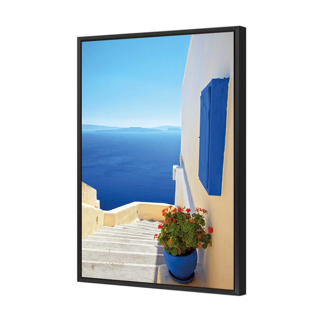 Greek Steps Greek Steps -WALL ART DESGIN SALE greek steps canvas black floating frame 45x30cm 732594