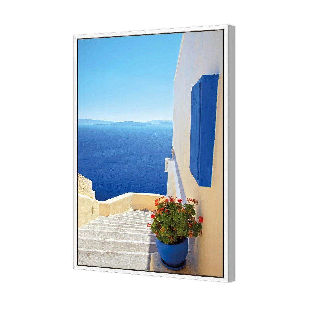 Greek Steps Greek Steps -WALL ART DESGIN SALE greek steps canvas white floating frame 45x30cm 863806