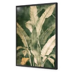 Green Foliage I -WALL ART DESGIN SALE green foliage i acrylic glass no border black frame 45x30cm 927136