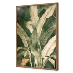 Green Foliage I -WALL ART DESGIN SALE green foliage i acrylic glass no border natural frame 45x30cm 633261