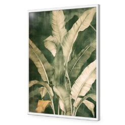 Green Foliage I -WALL ART DESGIN SALE green foliage i acrylic glass no border white frame 45x30cm 886569