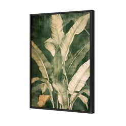 Green Foliage I -WALL ART DESGIN SALE green foliage i canvas black floating frame 45x30cm 173983