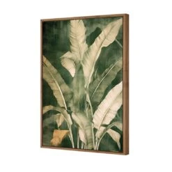 Green Foliage I -WALL ART DESGIN SALE green foliage i canvas natural floating frame 45x30cm 881400