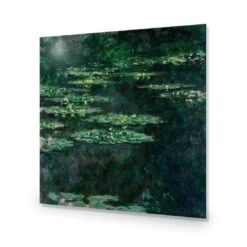 Green Water Lilies By Monet -WALL ART DESGIN SALE green water lilies by monet acrylic glass no border no frame 37x37cm 969944