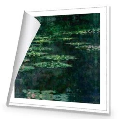 Green Water Lilies By Monet -WALL ART DESGIN SALE green water lilies by monet canvas rolled canvas 37x37cm 939671