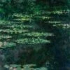 Green Water Lilies By Monet -WALL ART DESGIN SALE green water lilies by monet canvas stretched canvas 37x37cm 590115
