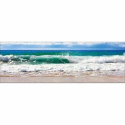 Green Wave, Long Canvas Art