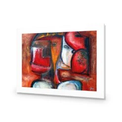 Griessel Koppen, Red (Rectangle) -WALL ART DESGIN SALE griessel koppen red rectangle acrylic glass with border no frame 45x30cm 413676