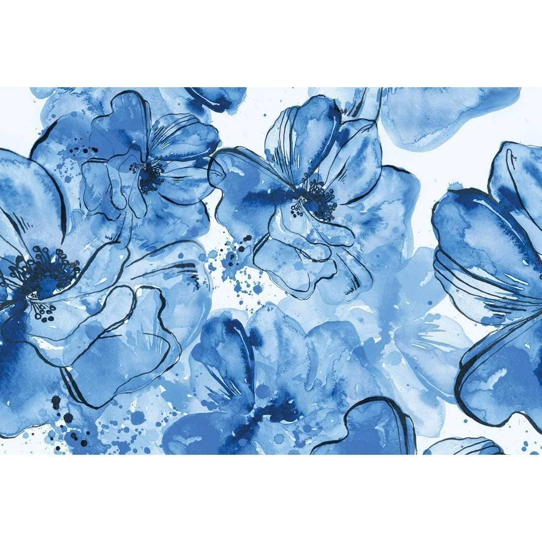 Happy Days, Blue Happy Days, Blue -WALL ART DESGIN SALE happy days blue canvas stretched canvas 45x30cm 712513