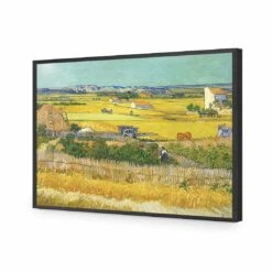 Harvest - Van Gogh Acrylic Print Art -WALL ART DESGIN SALE harvest van gogh acrylic print art without border black frame 45x30cm 118212