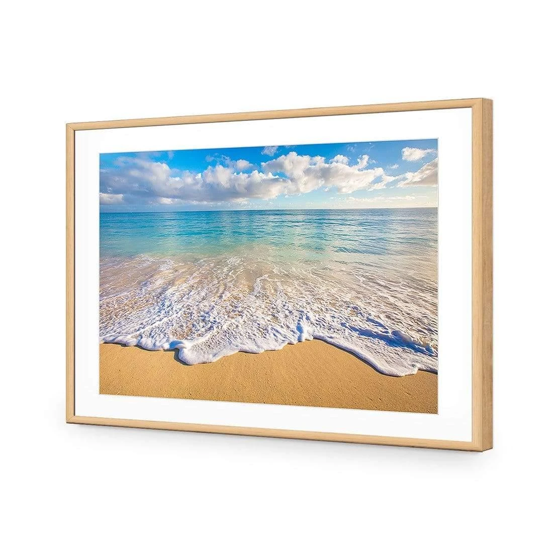 Hawaiian Shores Hawaiian Shores -WALL ART DESGIN SALE hawaiian shores acrylic glass with border oak frame 45x30cm 838151