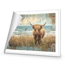 Henry The Highland Cow -WALL ART DESGIN SALE henry the highland cow canvas rolled canvas 45x30cm 333798