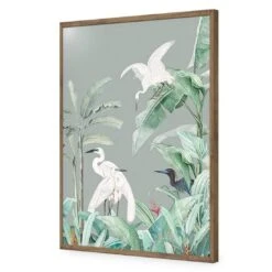 Heron Heaven II -WALL ART DESGIN SALE heron heaven ii acrylic glass no border natural frame 45x30cm 712832
