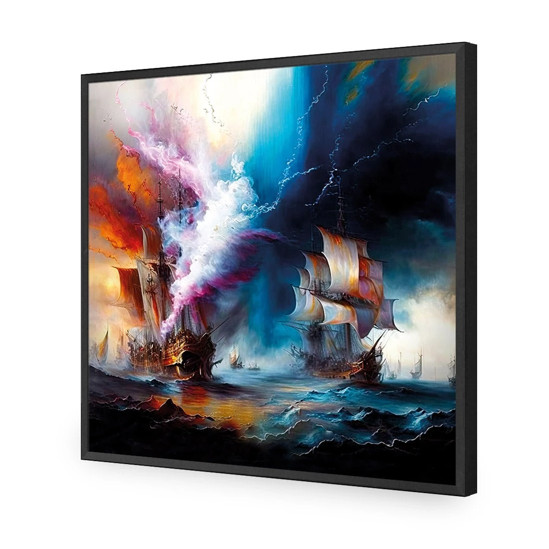 High Seas Ablaze I High Seas Ablaze I -WALL ART DESGIN SALE high seas ablaze i acrylic glass no border black frame 37x37cm 290378