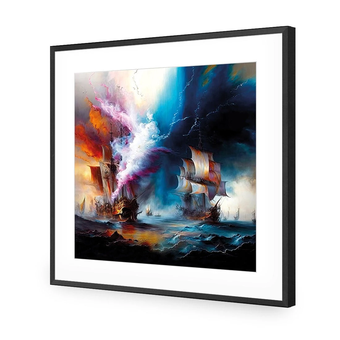 High Seas Ablaze I High Seas Ablaze I -WALL ART DESGIN SALE high seas ablaze i acrylic glass with border black frame 37x37cm 838546