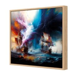 High Seas Ablaze I 6 High Seas Ablaze I -WALL ART DESGIN SALE high seas ablaze i canvas oak frame 37x37cm 227921