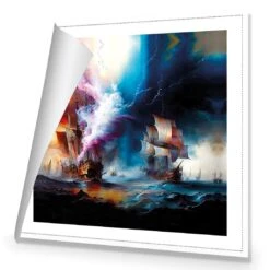 High Seas Ablaze I 8 High Seas Ablaze I -WALL ART DESGIN SALE high seas ablaze i canvas rolled canvas 37x37cm 178561
