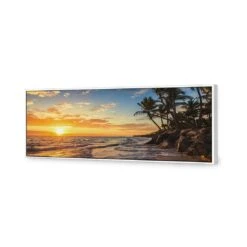High Tide Canvas Art -WALL ART DESGIN SALE high tide canvas art 60x20cm white frame 789173
