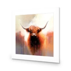 Highland Spirit I -WALL ART DESGIN SALE highland spirit i acrylic glass with border no frame 37x37cm 585188