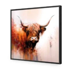 Highland Spirit II -WALL ART DESGIN SALE highland spirit ii acrylic glass no border black frame 37x37cm 717013