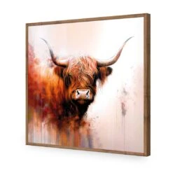 Highland Spirit II -WALL ART DESGIN SALE highland spirit ii acrylic glass no border natural frame 37x37cm 798902