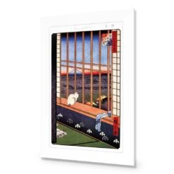 Hiroshige, Asakusa Ricefields -WALL ART DESGIN SALE hiroshige asakusa ricefields acrylic glass with border no frame 45x30cm 359113