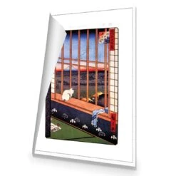 Hiroshige, Asakusa Ricefields -WALL ART DESGIN SALE hiroshige asakusa ricefields canvas rolled canvas 45x30cm 520426