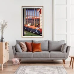 Hiroshige, Asakusa Ricefields -WALL ART DESGIN SALE hiroshige asakusa ricefields canvas stretched canvas 45x30cm 734735