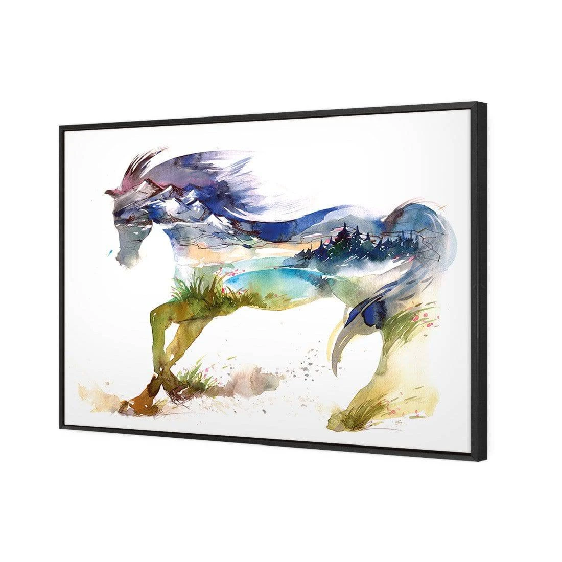 Horse Dreaming Canvas Art Horse Dreaming Canvas Art -WALL ART DESGIN SALE horse dreaming canvas art 45x30cm black frame 556177