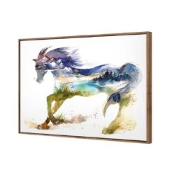Horse Dreaming Canvas Art 6 Horse Dreaming Canvas Art -WALL ART DESGIN SALE horse dreaming canvas art 45x30cm natural frame 286025